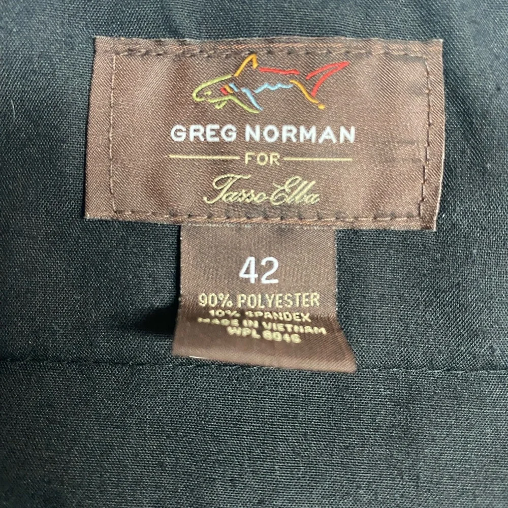 Greg Norman Gray Flat Front Striped Golf Shorts Men’s 42W - Picture 3 of 4